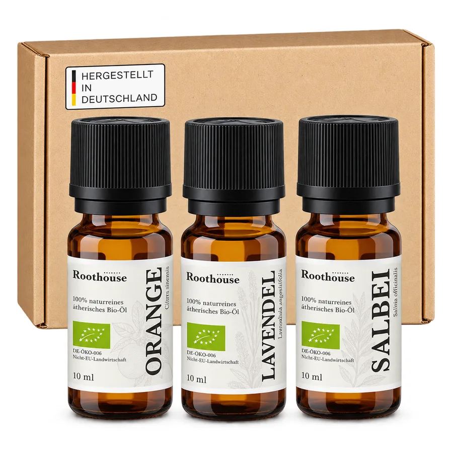 Ätherische Öle – Orange, Lavendel & Salbei
